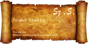 Szabó Stella névjegykártya